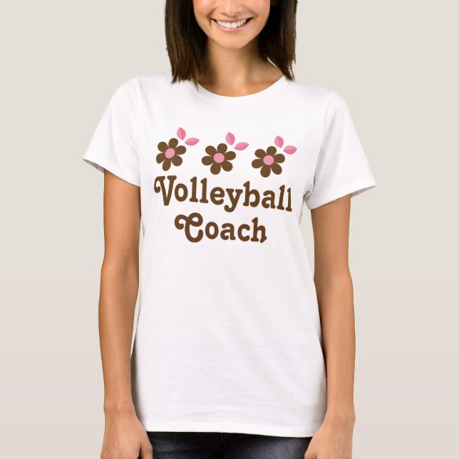 Volleyball-Trainer-Geschenk (Mädchen) T-Shirt (Vorderseite)