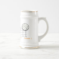 Volleyball-Trainer-/Jahreszeit-Geschenk-Tasse