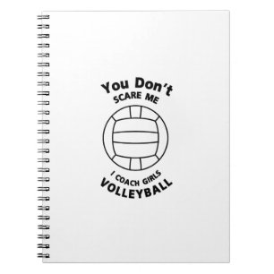 Volleyball-Trainer-lustiges Geschenk erschrecken Notizblock