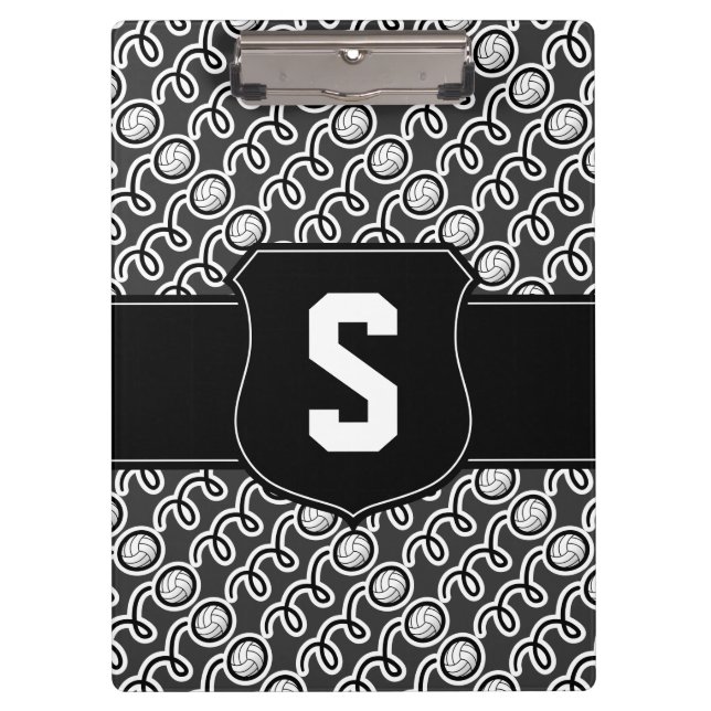 Volleyball-Trainer-Zwischenablage | Personalisiert Klemmbrett (Vorderseite)