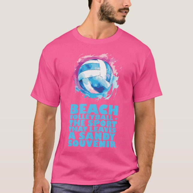 Volleyball-Trainertrainer Spiel Beach Volleyball T-Shirt (Vorderseite)