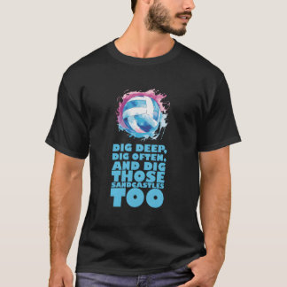 Volleyball-Trainertrainer Spiel Beach Volleyball T-Shirt