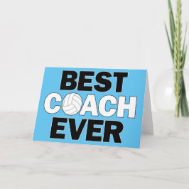 Volleyball trainiert "Best Coach Ever" - benutzerd Dankeskarte