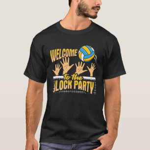 Volleyball Training Design für einen Mittelblocke T-Shirt