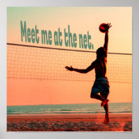 Volleyball trifft mich im Netz