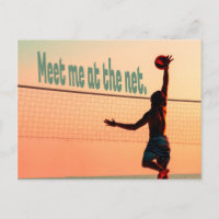 Volleyball trifft mich im Netz