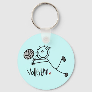 Volleyball-Tshirts und Geschenke für Strichmännche Schlüsselanhänger