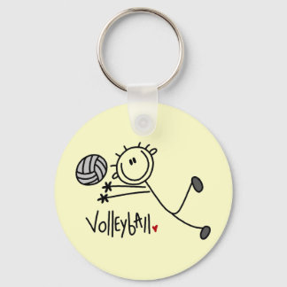 Volleyball-Tshirts und Geschenke für Strichmännche Schlüsselanhänger