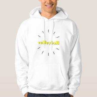 Volleyball Typografie Design Hoodie