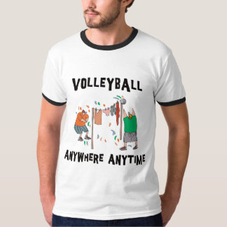 Volleyball-überall jederzeit T - Shirt