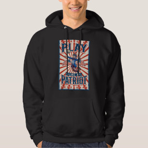 Volleyball Uncle Sam 4. Juli Jungs Kinder Usa Fla Hoodie