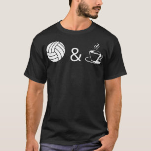 Volleyball und Kaffee-lustiges Geschenk für Kaffee T-Shirt