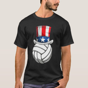 Volleyball US-Flagge Vball Beach  Volleyball 4. Ju T-Shirt
