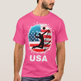 Volleyball USA Vereinigtes Staaten Volleyball Usa  T-Shirt
