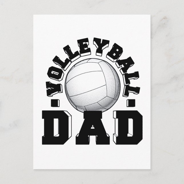 Volleyball Vater Alte Schule Geschenke Ideen Postkarte (Vorderseite)
