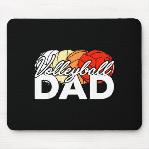 Volleyball-Vater Daddy Cool Vatertag Männer Retro Mousepad