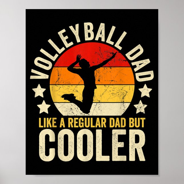 Volleyball Vater wie ein regelmäßiger Vater, aber  Poster (Vorne)