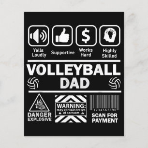 Volleyball-Vater Witziger Inhalt des Sportvaters