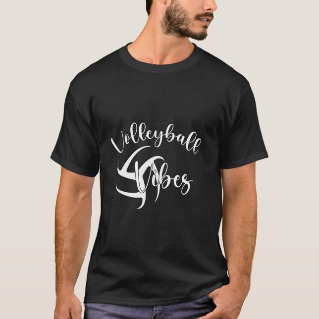 Volleyball Vibes Funny Vollyball tee mit Redewendu (Vorderseite)
