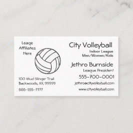 Volleyball Visitenkarte