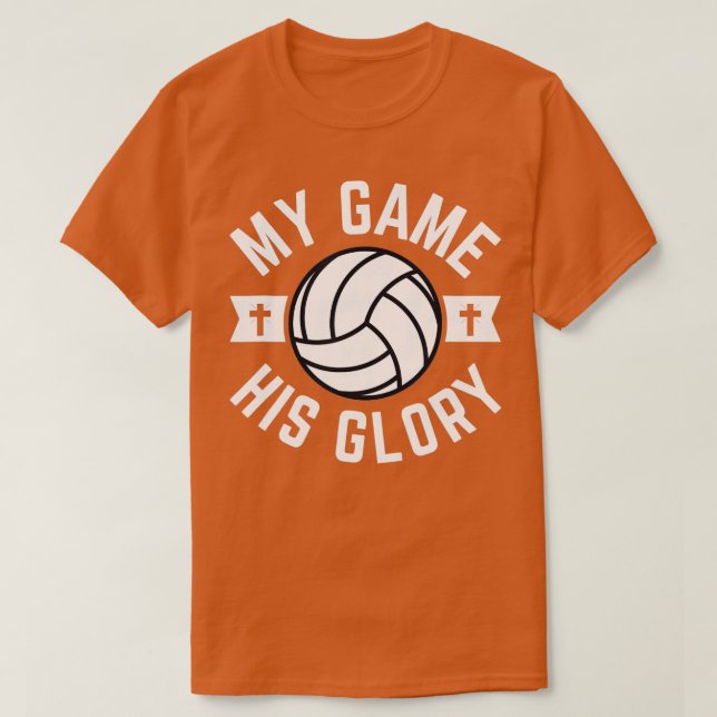 Volleyball Volleyball Girls Christlich Volleyball T-Shirt (Design vorne)