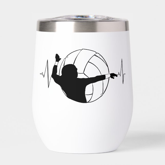 Volleyball - Volleyball Player Heartbeat (Vorderseite)