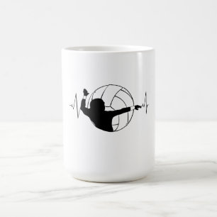 Volleyball - Volleyball Player Heartbeat Kaffeetasse