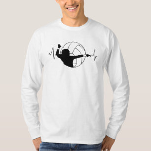 Volleyball - Volleyballspieler Herzschlag T-Shirt
