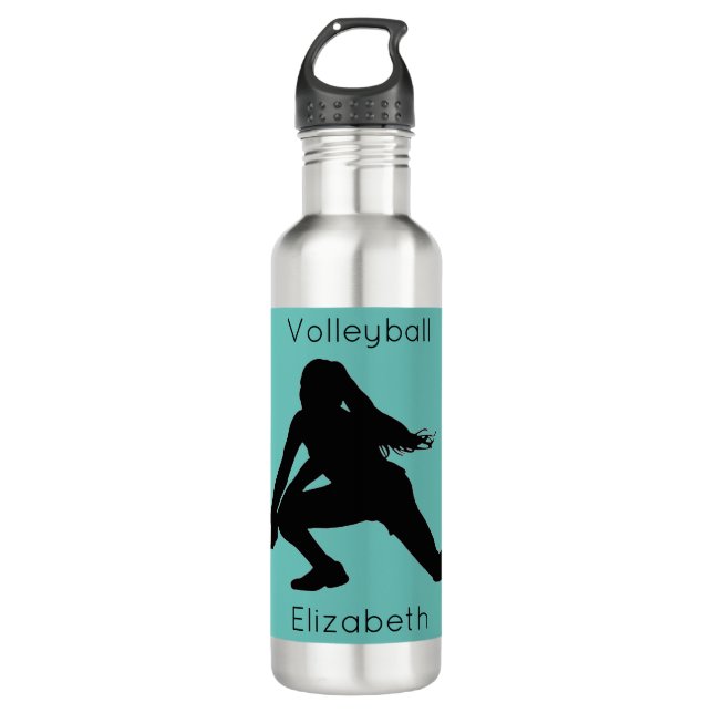 Volleyball Wasserflasche Edelstahlflasche (Vorderseite)