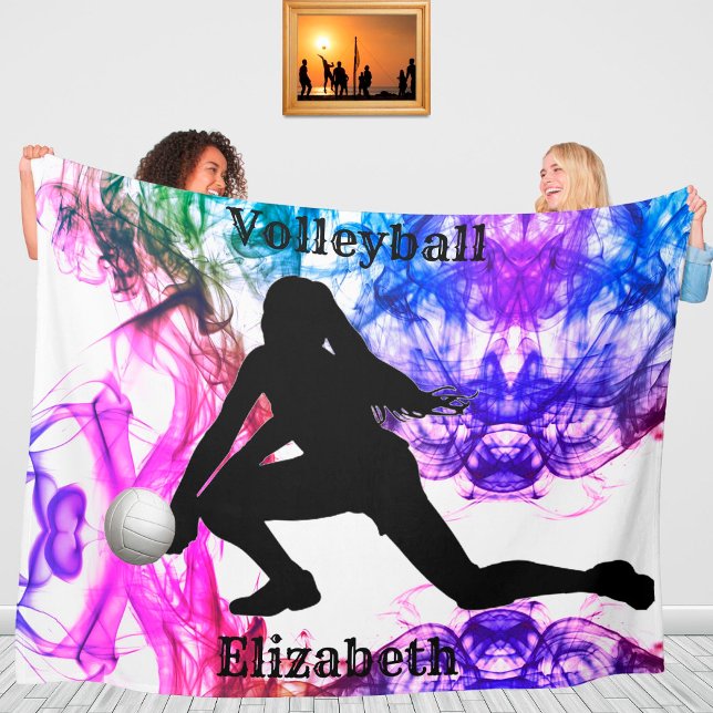 Volleyball Watercolor Fleece Blanket (Von Creator hochgeladen)