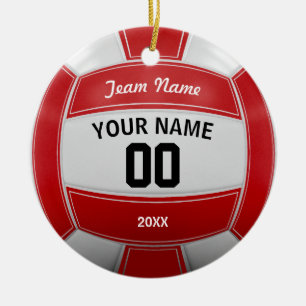 Volleyball Weihnachten Keramik Ornament