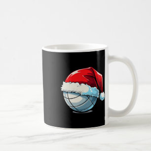 Volleyball Weihnachten Weihnachtsmannmütze Funny V Kaffeetasse