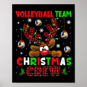 Volleyball Weihnachts-Crew Weihnachten Weihnachten Poster