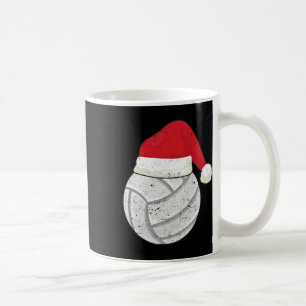 Volleyball Weihnachtsball Weihnachtsmann Hat Xmas  Kaffeetasse