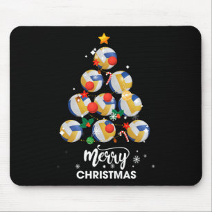 Volleyball Weihnachtsbaum Weihnachtsgeschenk Mousepad