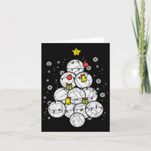 Volleyball Weihnachtsbaum Xmas Sportspieler Männer Karte