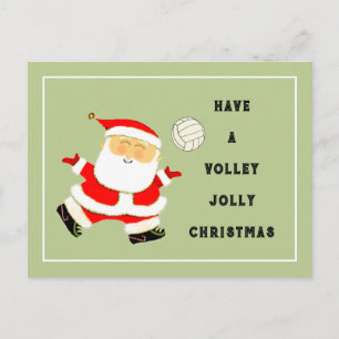 Volleyball Weihnachtsfeiertag Postkarte
