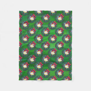 Volleyball Weihnachtsfest Fleecedecke