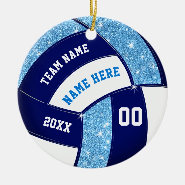 Volleyball Weihnachtsgeschenke für Spieler, Anpass Keramik Ornament (Vorne)