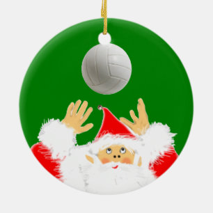 Volleyball-Weihnachtskollektion Keramikornament