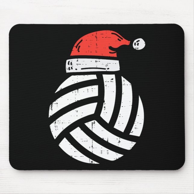Volleyball Weihnachtsmannmütze Weihnachten Weihnac Mousepad (Vorne)