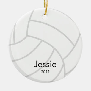Volleyball-Weihnachtsverzierung Keramikornament