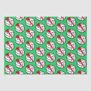 Volleyball Weihnachtszettel Seidenpapier