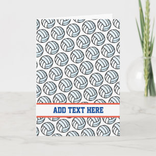 Volleyball Weiß Schwarz Sportteam Farben Text Karte