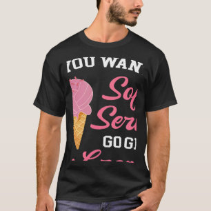 Volleyball Wenn du ein Soft Serve Eis Männer wills T-Shirt
