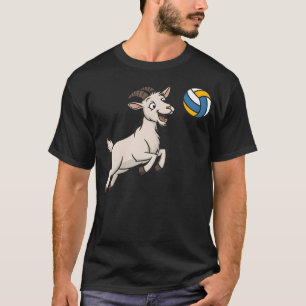 Volleyball Ziege Tier Sport T-Shirt