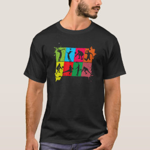 Volleyballer Sport Game Beach Buntes Volleyball T-Shirt
