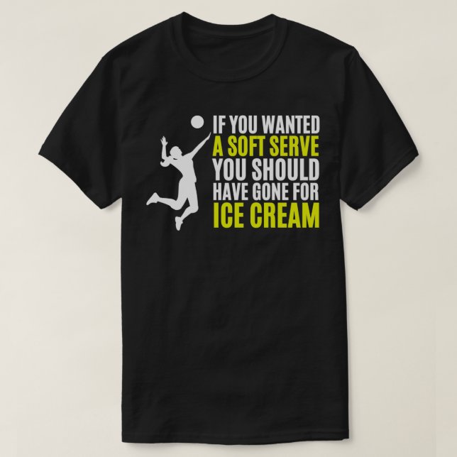 Volleyballgeschenke für Mädchen lustiges Volleybal T-Shirt (Design vorne)