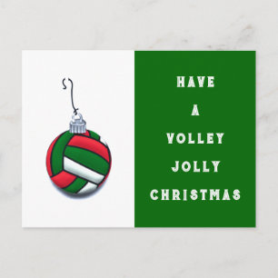 Volleyballjubiläum Feiertagspostkarte