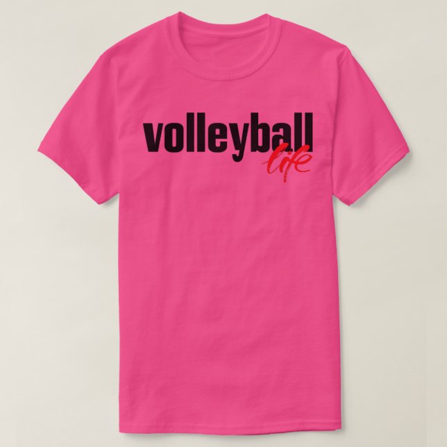 Volleyballleben T-Shirt (Design vorne)